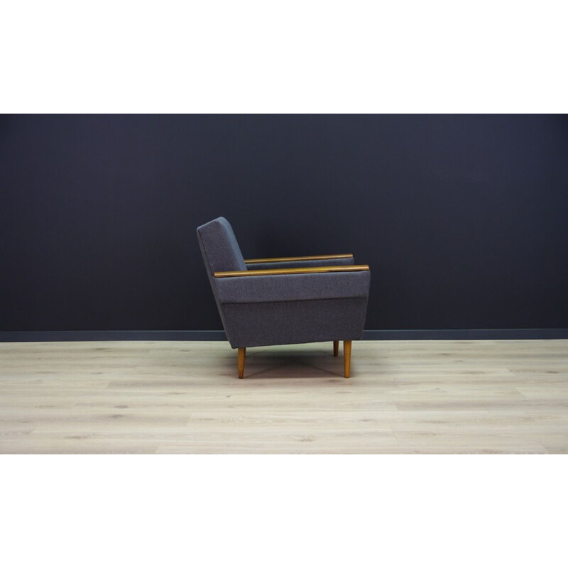 Beech scandinavian vintage armchair, 1970s