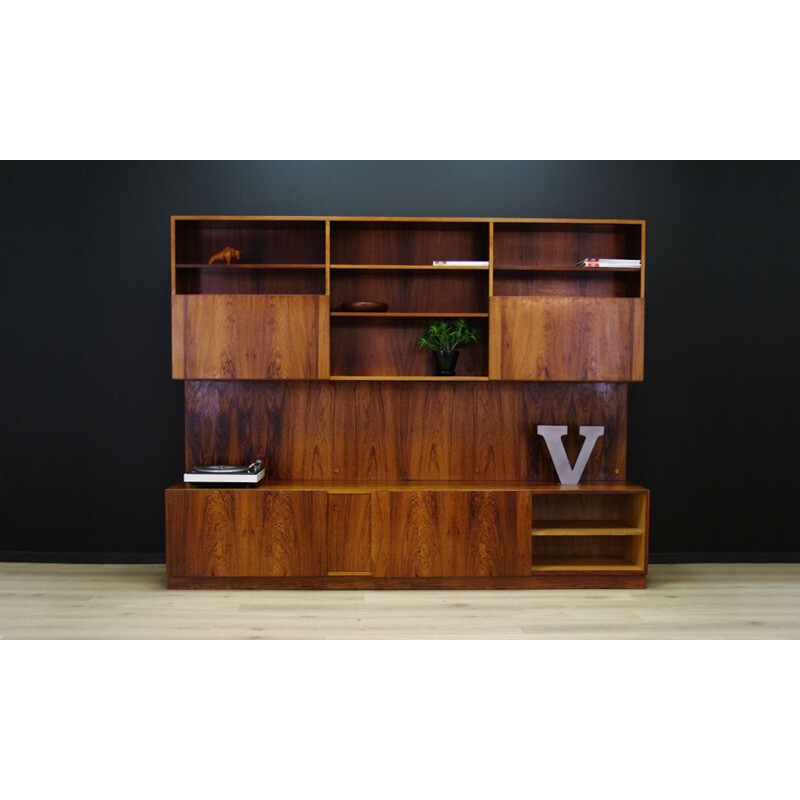 Vintage wall system by Ib Kofod Larsen in rosewood 