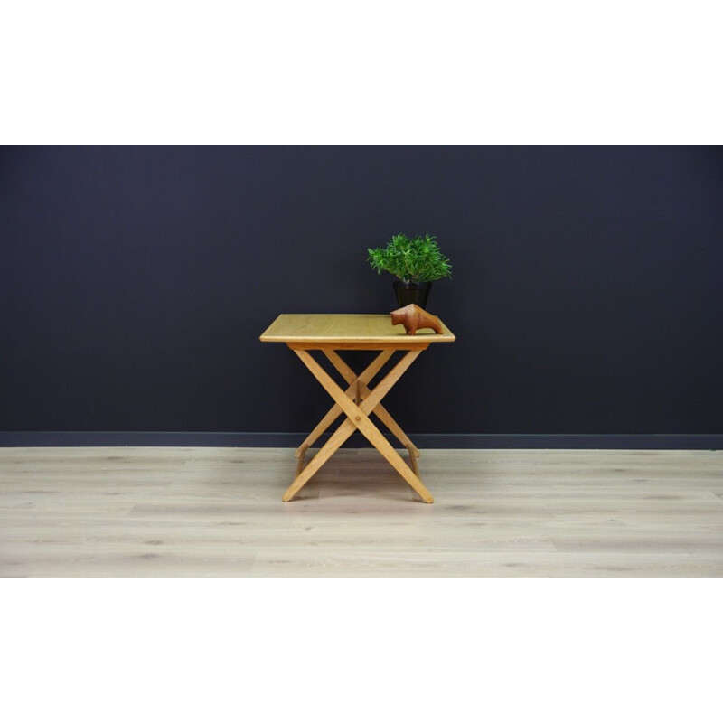 Vintage coffee table in ashwood veneer, 1980s