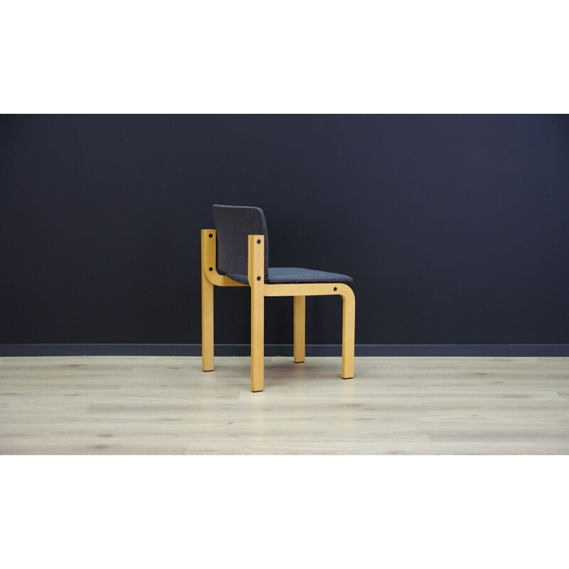 Ensemble de 6 chaises grises vintage de Fritz Hansen, 1960-1970