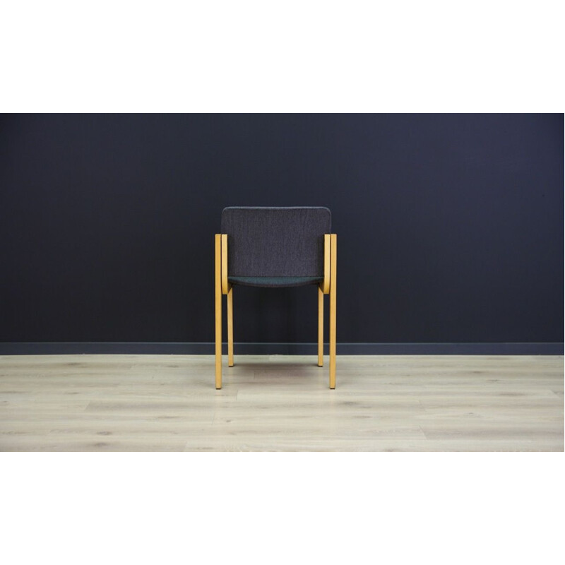 Set of 6 vintage grey chairs by Fritz Hansen, 1960s-1970s