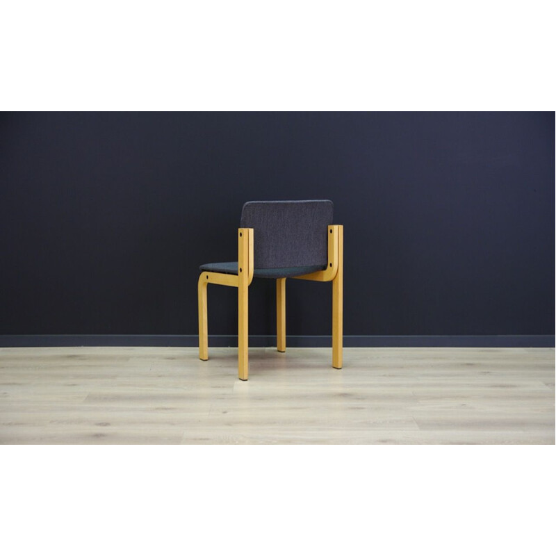 Ensemble de 6 chaises grises vintage de Fritz Hansen, 1960-1970