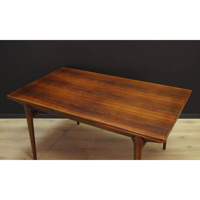 Vintage extentible rosewood dining table, 1960-1970s