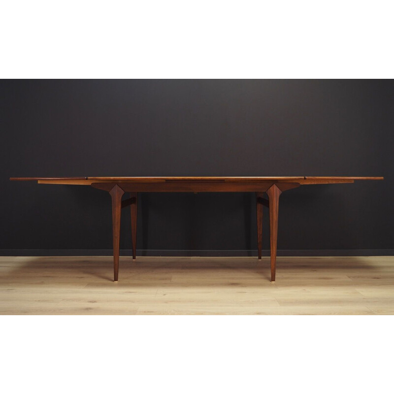 Vintage extentible rosewood dining table, 1960-1970s