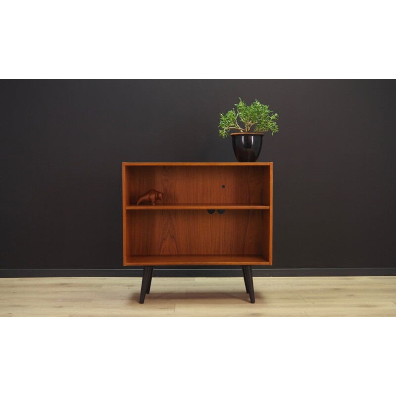 Vintage teak bookcase, 1970s