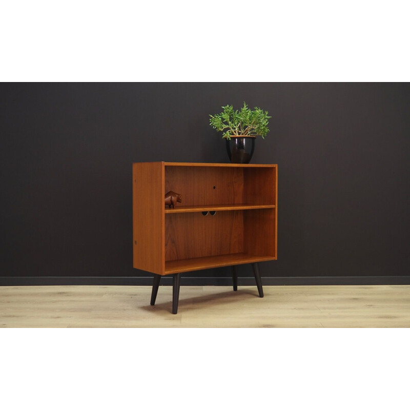 Vintage teak bookcase, 1970s