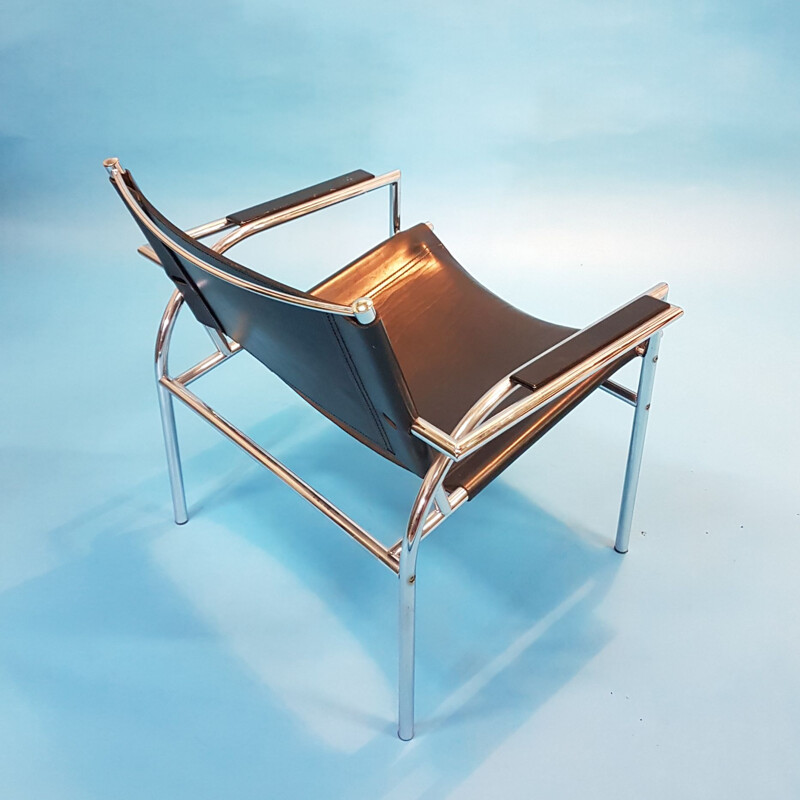 Vintage Bauhaus style lounge chair, Netherlands 1980s