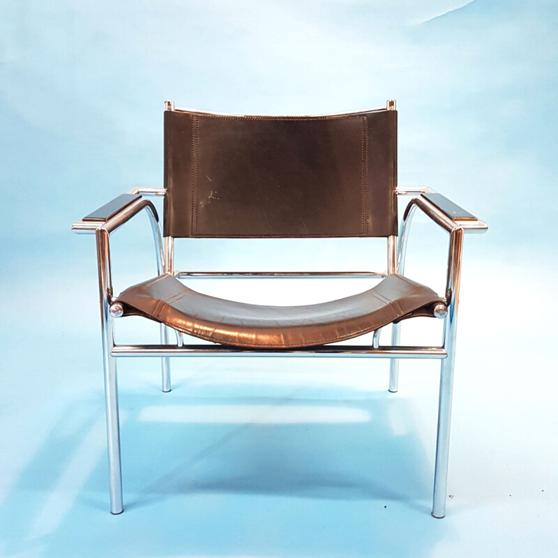 Vintage Bauhaus style lounge chair, Netherlands 1980s