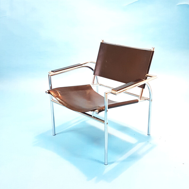 Vintage Bauhaus style lounge chair, Netherlands 1980s