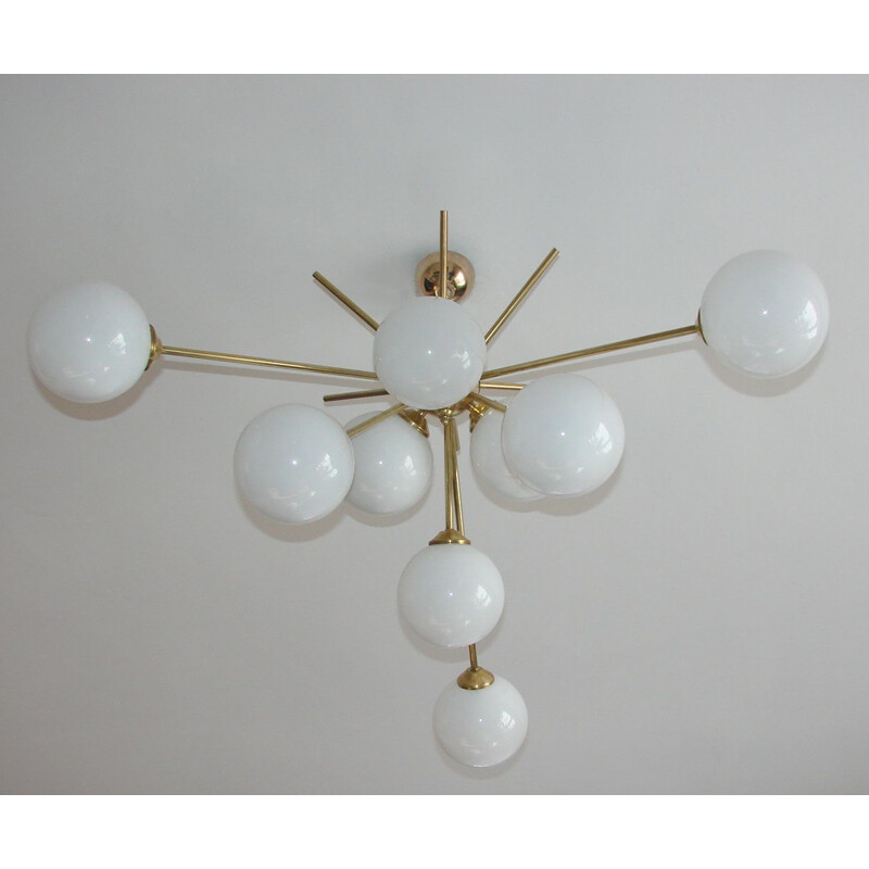 Vintage Stilnovo style chandelier, 1960s