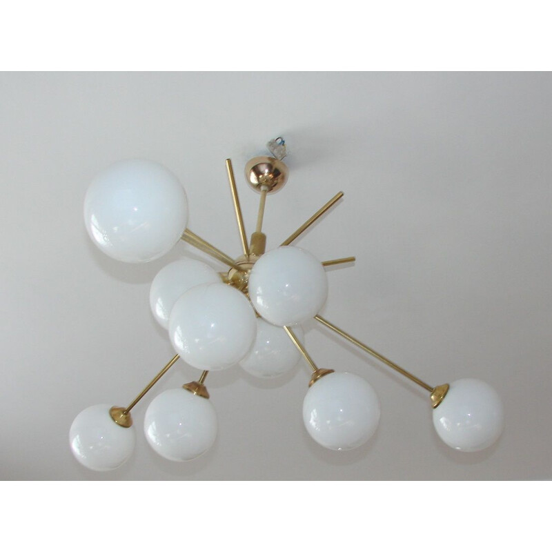 Vintage Stilnovo style chandelier, 1960s