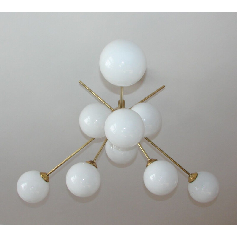 Vintage Stilnovo style chandelier, 1960s