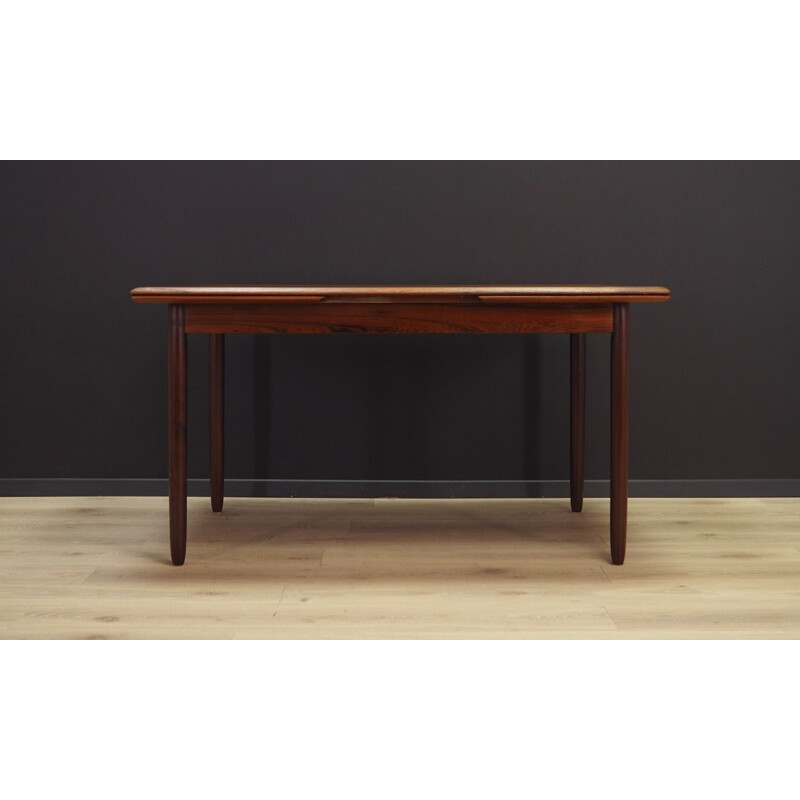 Vintage danish rosewood dining table, 1960