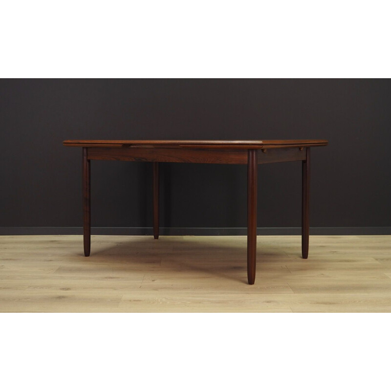 Vintage danish rosewood dining table, 1960