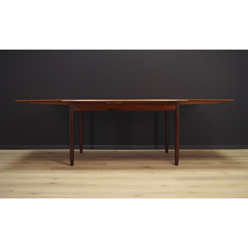 Vintage danish rosewood dining table, 1960