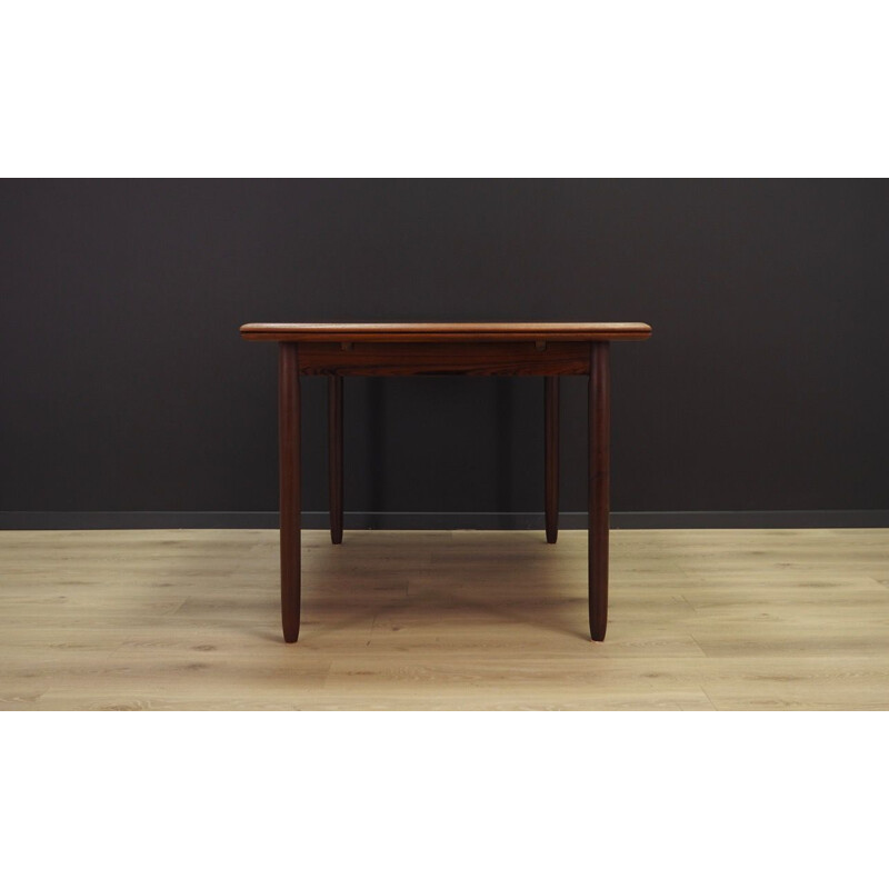 Vintage danish rosewood dining table, 1960