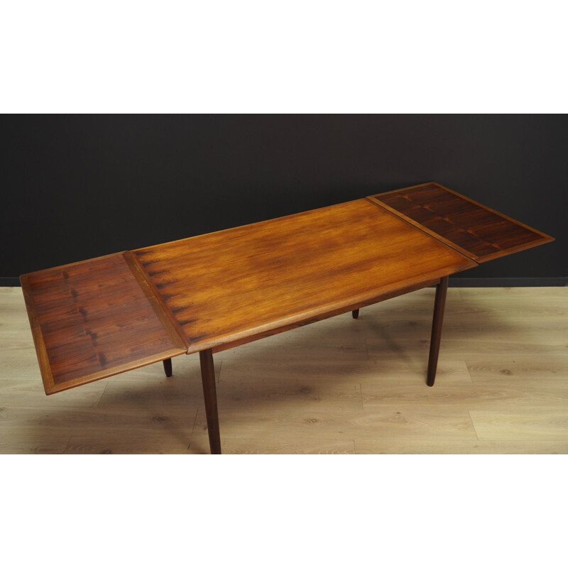 Vintage danish rosewood dining table, 1960