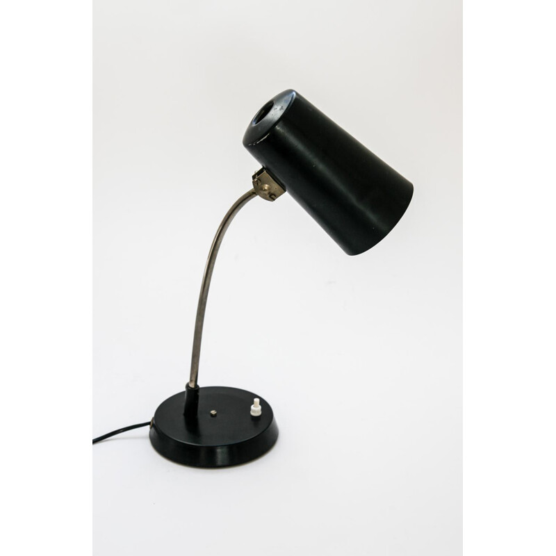 Vintage black table Lamp, 1960s