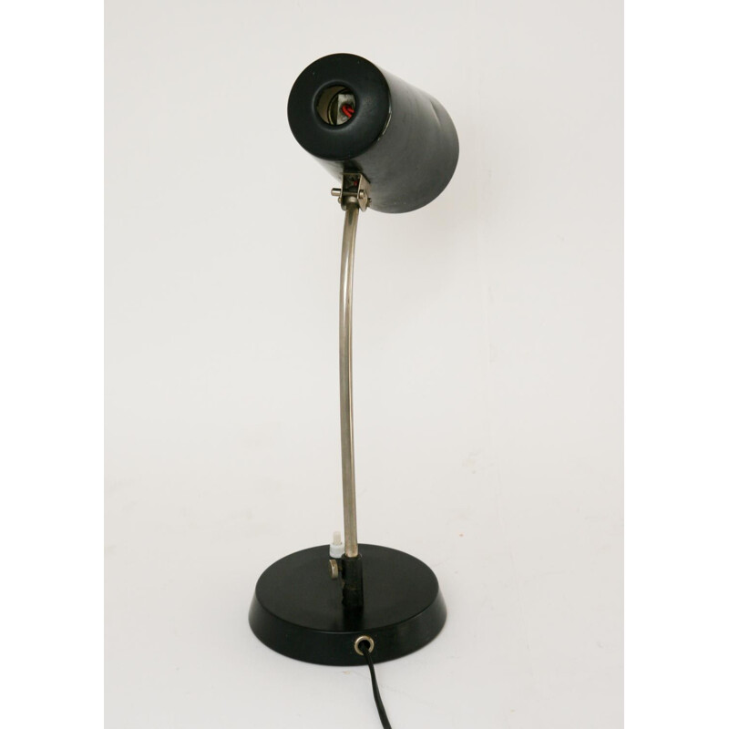 Vintage black table Lamp, 1960s