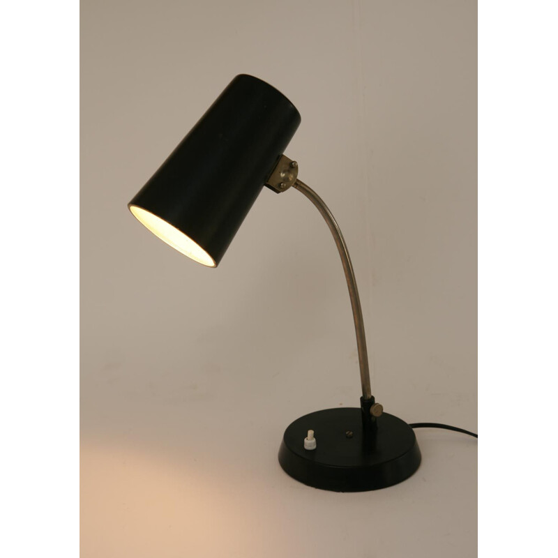 Vintage black table Lamp, 1960s