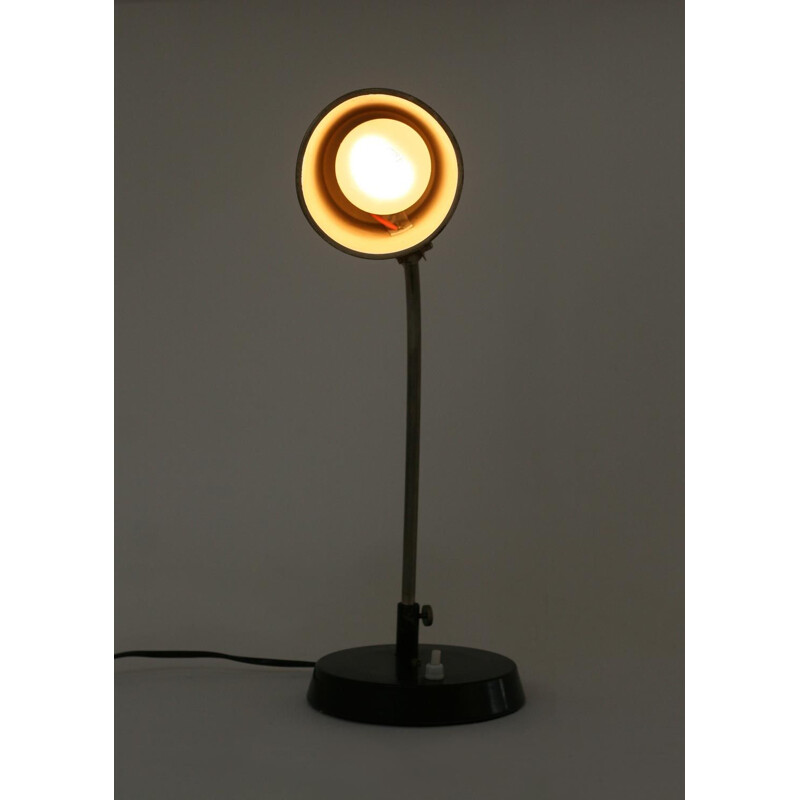 Vintage black table Lamp, 1960s