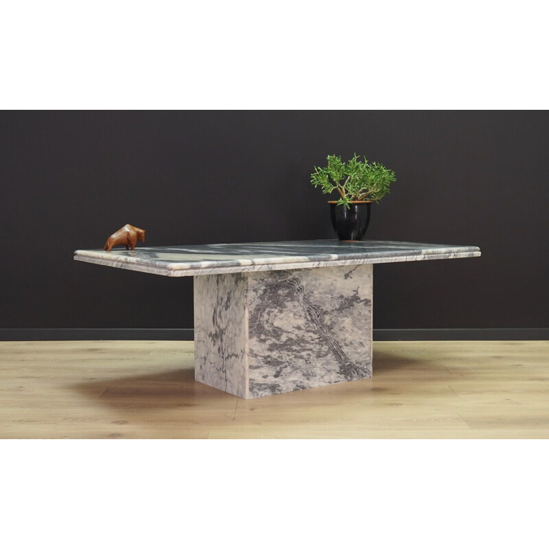 Vintage danish marble table, 1970