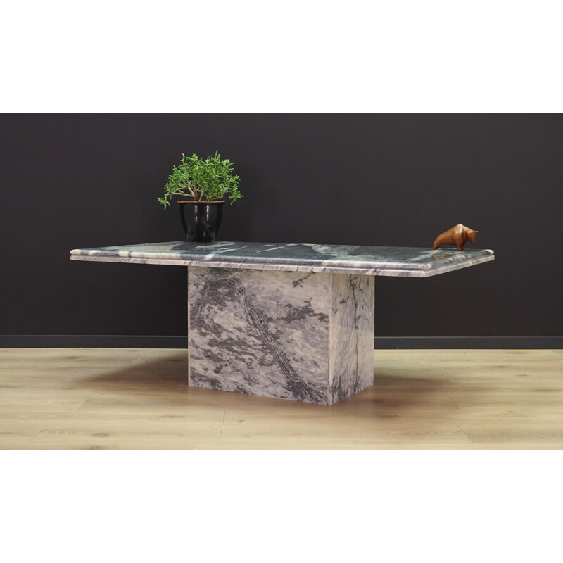 Vintage danish marble table, 1970