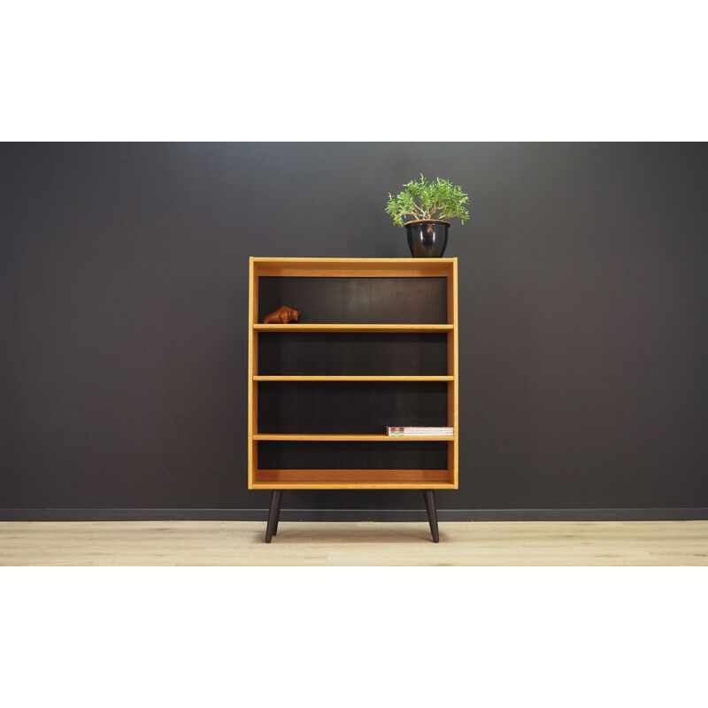 Danish vintage bookcase in ash, 1970