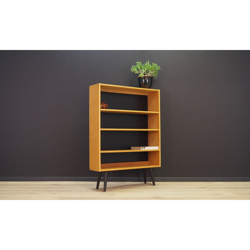 Danish vintage bookcase in ash, 1970