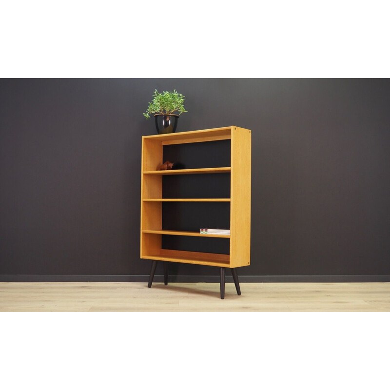 Danish vintage bookcase in ash, 1970