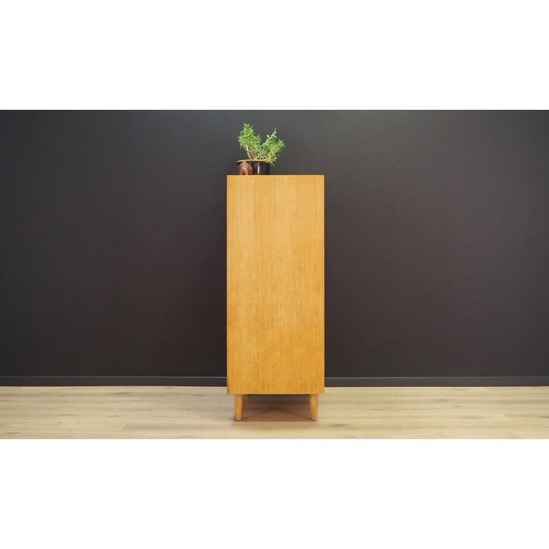 Vintage ash chest of drawers, Denmark, 1970