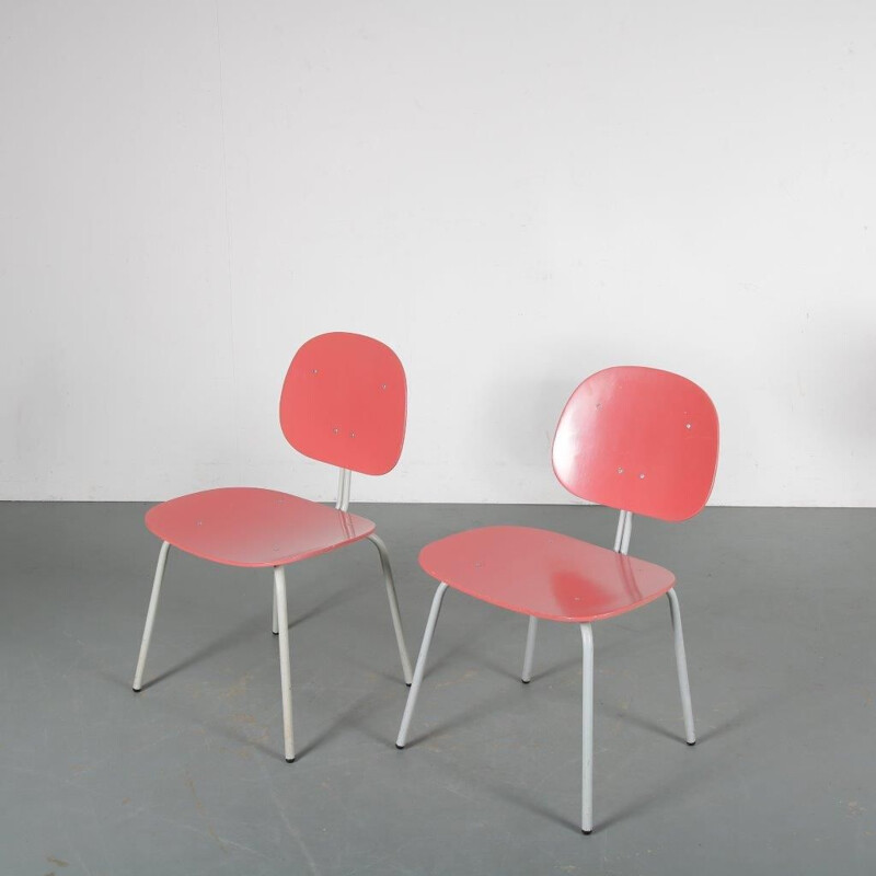Pair of vintage Dutch chairs for Auping - 1950s