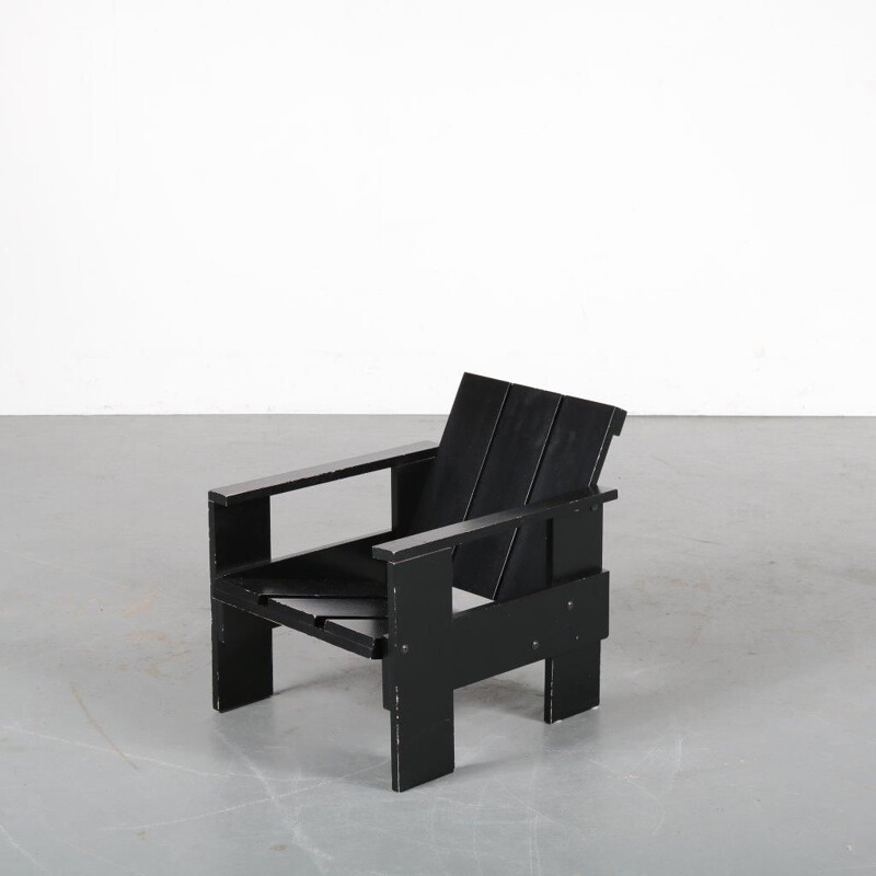 Vintage Kids Crate chair by Gerrit RIETVELD, 1990s