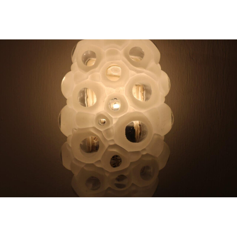 Vintage Small glass wall lamp byHelena TYNELL, 1960s