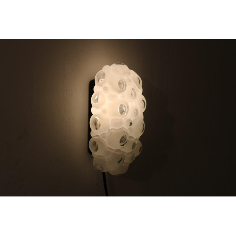 Vintage Small glass wall lamp byHelena TYNELL, 1960s