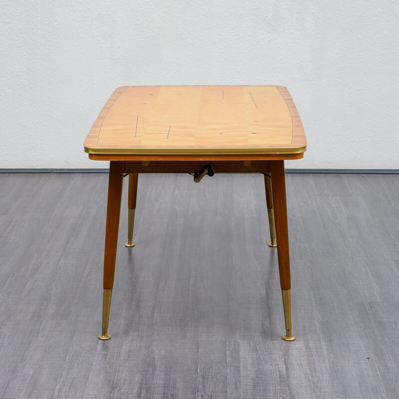 Vintage coffee table , adjustable and extendable, 1950s