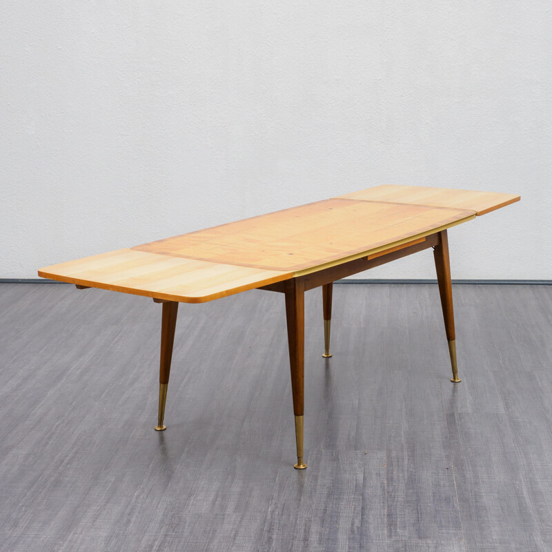 Vintage coffee table , adjustable and extendable, 1950s