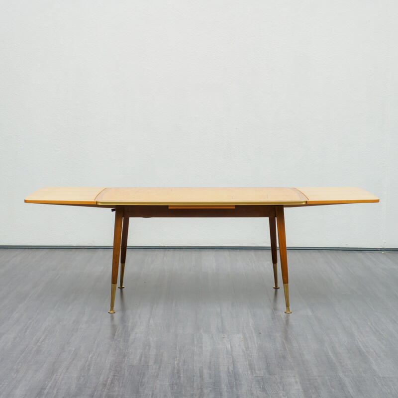 Vintage coffee table , adjustable and extendable, 1950s