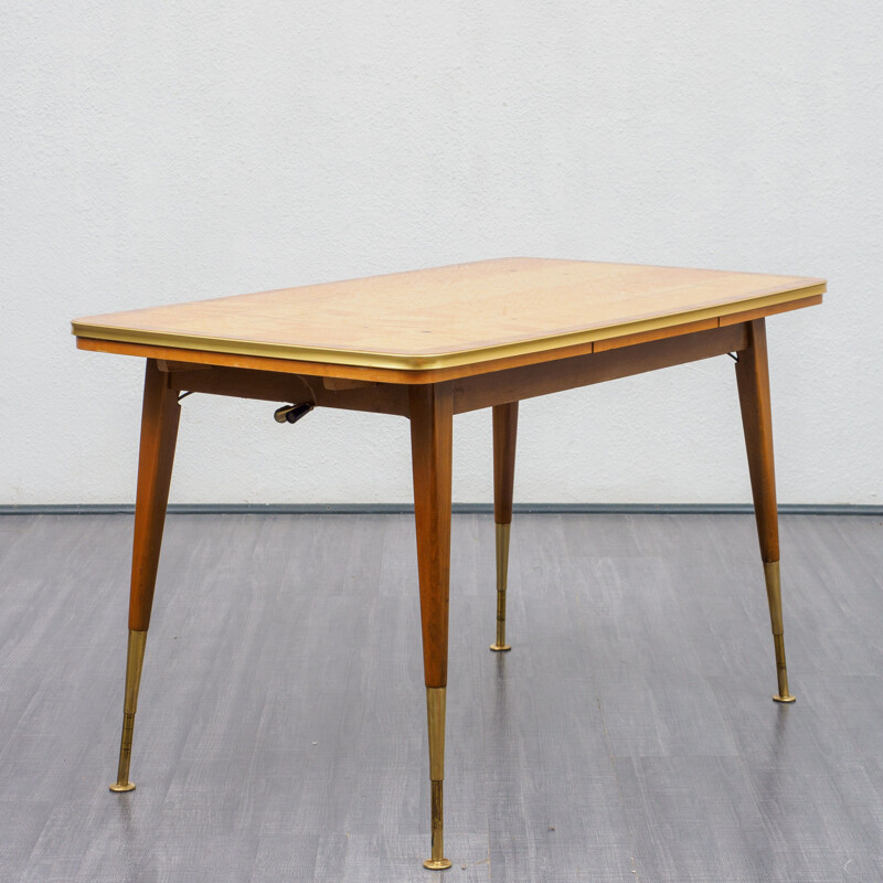 Vintage coffee table , adjustable and extendable, 1950s