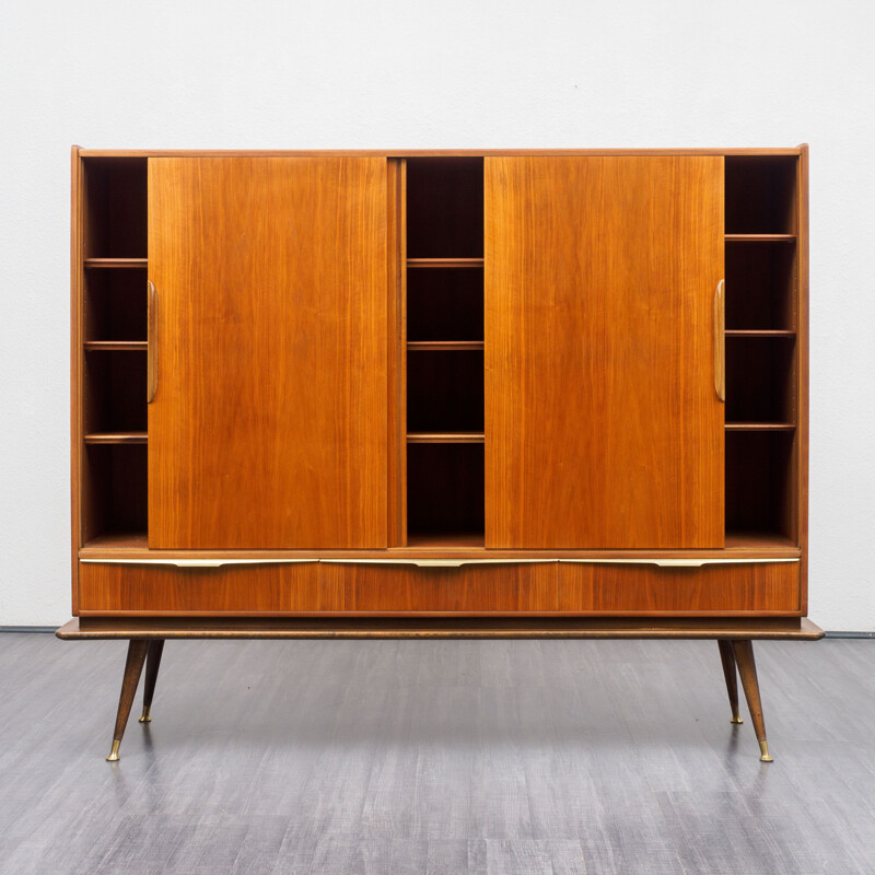 Vintage walnut sideboard 1950s 