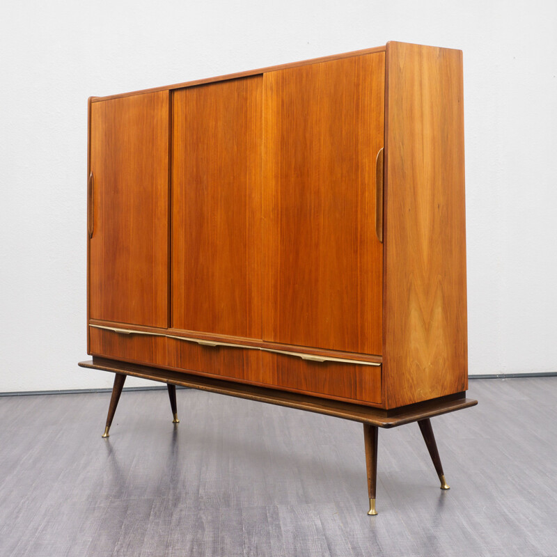 Vintage walnut sideboard 1950s 