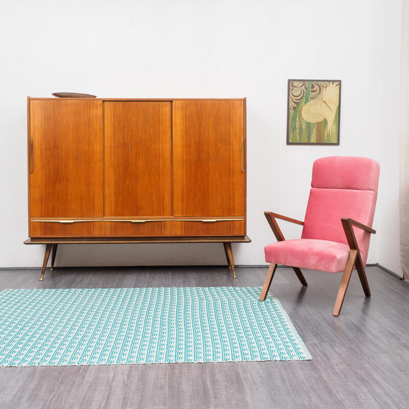 Vintage walnut sideboard 1950s 