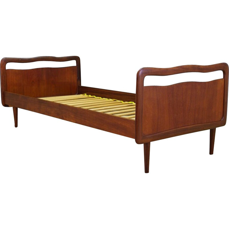 Vintage Danish teak bed, 1970