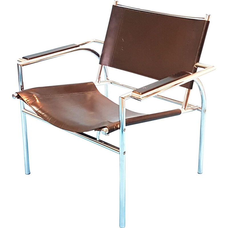 Vintage Bauhaus style lounge chair, Netherlands 1980s