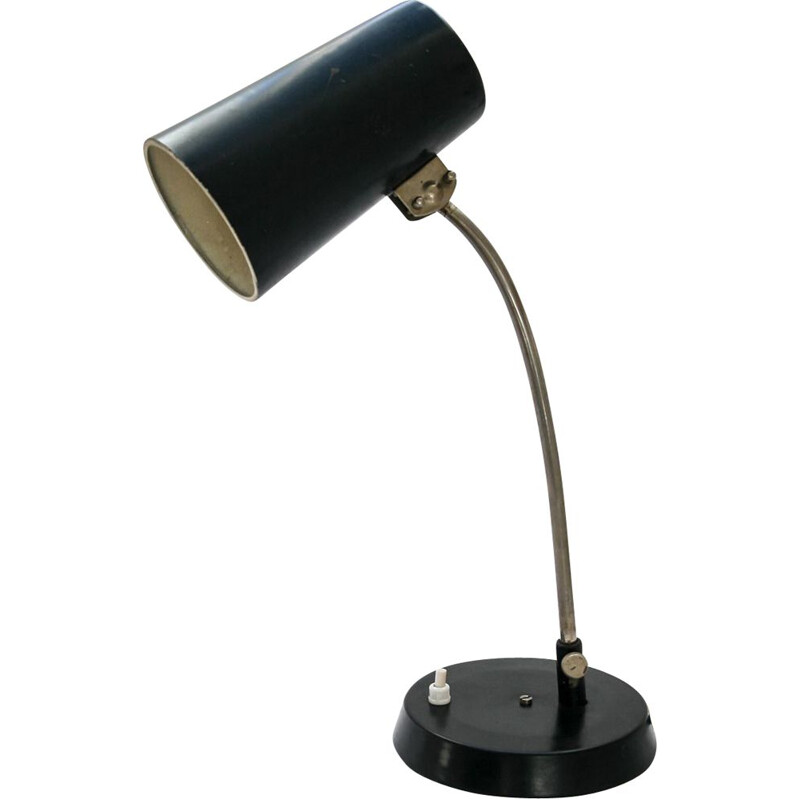 Vintage black table Lamp, 1960s