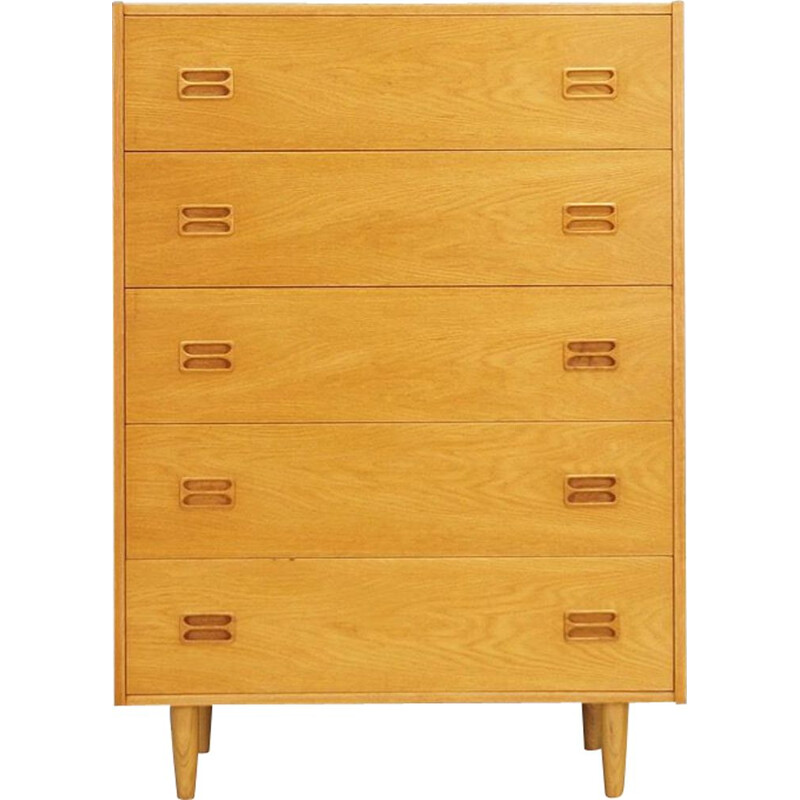 Vintage ash chest of drawers, Denmark, 1970