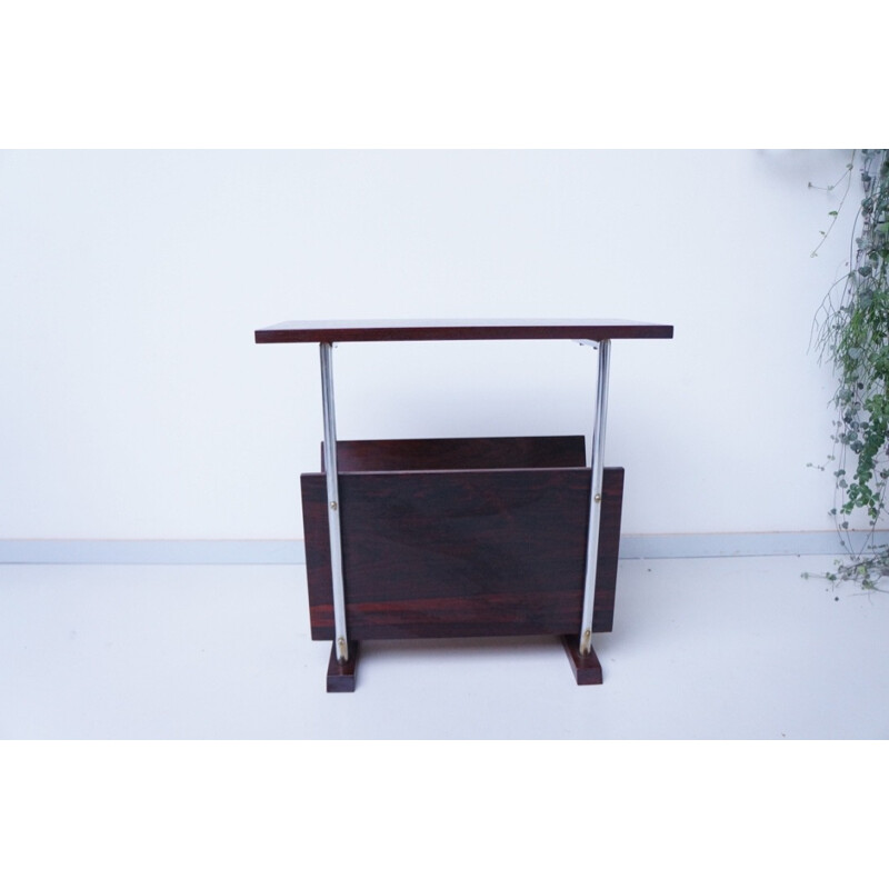 Side table with magazine rack in rosewood - 1960s