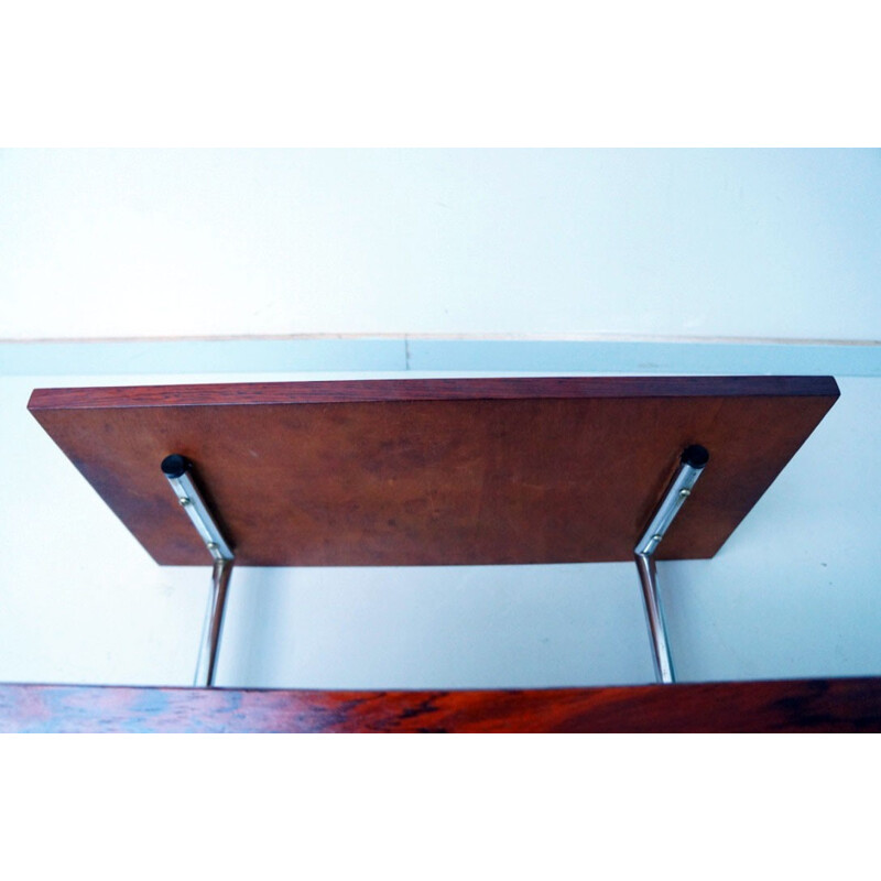 Side table with magazine rack in rosewood - 1960s