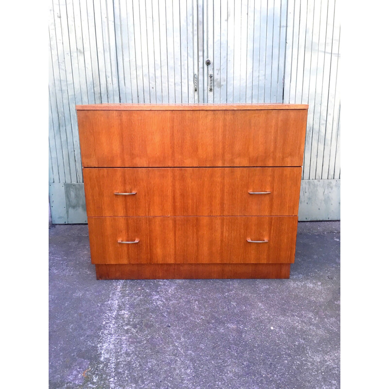 Vintage wooden chest of drawers, 1950s