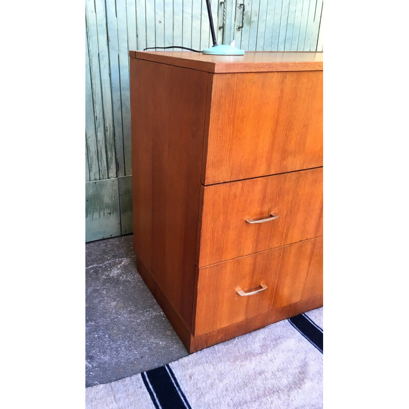 Vintage wooden chest of drawers, 1950s